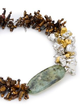 细节 - 点击放大 - DRIES VAN NOTEN - Plated Brass Stone Necklace