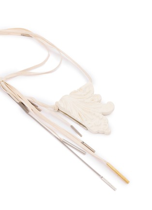 细节 - 点击放大 - DRIES VAN NOTEN - Plated Brass Resin Cotton Necklace