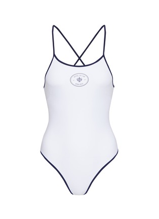 首图 - 点击放大 - SPORTY & RICH - X Hotel du Cap-Eden-Roc Crest One Piece Swimsuit