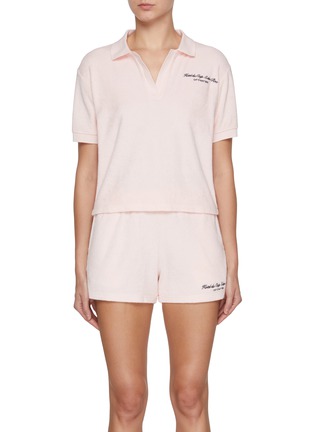 首图 - 点击放大 - SPORTY & RICH - X Hotel du Cap-Eden-Roc Script Cotton Terry Polo