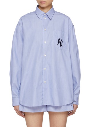 SPORTY & RICH | x The New York Yankees Oversized Cotton Shirt