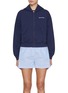 首图 - 点击放大 - SPORTY & RICH - X Hotel du Cap-Eden-Roc Crest Embroidered Cropped Cotton Zipped Hoodie