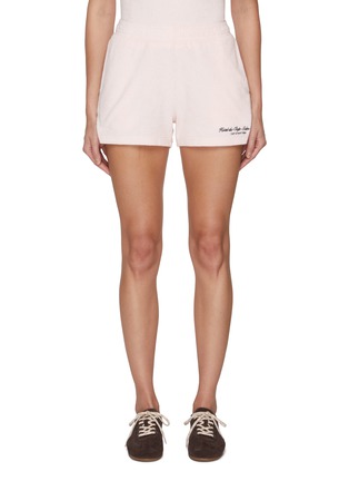 首图 - 点击放大 - SPORTY & RICH - X Hotel du Cap-Eden-Roc Script Elasticated Cotton Terry Shorts