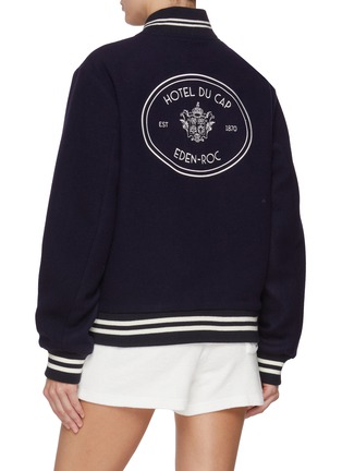 背面 - 点击放大 - SPORTY & RICH - X Hotel du Cap-Eden-Roc Crest Wool Varsity Jacket