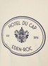  - SPORTY & RICH - X Hotel du Cap-Eden-Roc Crest Embroidered Cotton Fleece Sweater