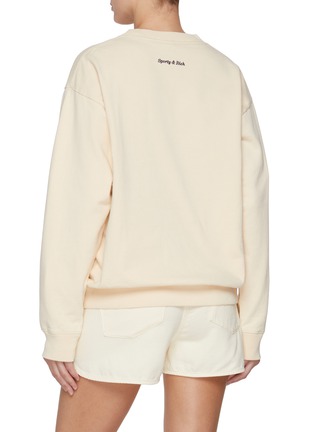 背面 - 点击放大 - SPORTY & RICH - X Hotel du Cap-Eden-Roc Crest Embroidered Cotton Fleece Sweater