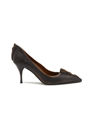 首图 - 点击放大 - PRADA - Antiqued 85 Leather pumps