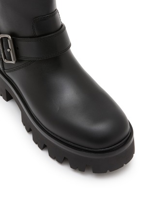 细节 - 点击放大 - PRADA - STRIDE 皮革中筒靴