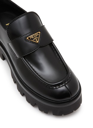 细节 - 点击放大 - PRADA - STRIDE 皮革乐福鞋