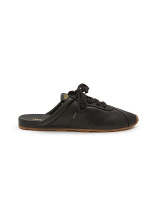 首图 - 点击放大 - MIU MIU - Plume Leather Mules