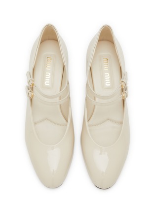 细节 - 点击放大 - MIU MIU - Modellerie 20 Patent Leather Mary Janes