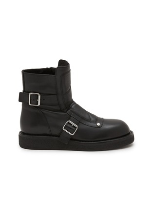 首图 - 点击放大 - ANN DEMEULEMEESTER - 搭扣饰皮革短靴