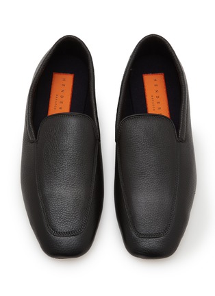 细节 - 点击放大 - HENDERSON - Slip On Pebbled Deer Leather Loafers
