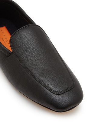 细节 - 点击放大 - HENDERSON - Slip On Pebbled Deer Leather Loafers