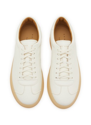 细节 - 点击放大 - HENDERSON - Lace Up Pebbled Deer Leather Men's Sneakers