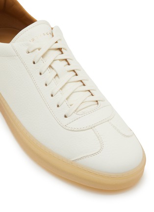细节 - 点击放大 - HENDERSON - Lace Up Pebbled Deer Leather Men's Sneakers