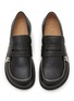 细节 - 点击放大 - JW ANDERSON - Biker Zip Trim Leather Moccasins