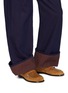 模特儿示范图 - 点击放大 - JW ANDERSON - Biker Zip Trim Suede Moccasins