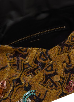 细节 - 点击放大 - DRIES VAN NOTEN - Embroidered Embellished Envelope Bag