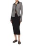 模特儿示范图 - 点击放大 - GUEST IN RESIDENCE - Fine Striped Silk Linen Shirt