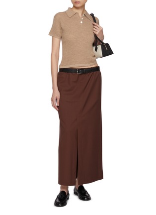 模特儿示范图 - 点击放大 - GUEST IN RESIDENCE - Shrunken Cashmere Polo Shirt