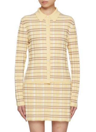 首图 - 点击放大 - GUEST IN RESIDENCE - Elle Plaid Polo Shirt