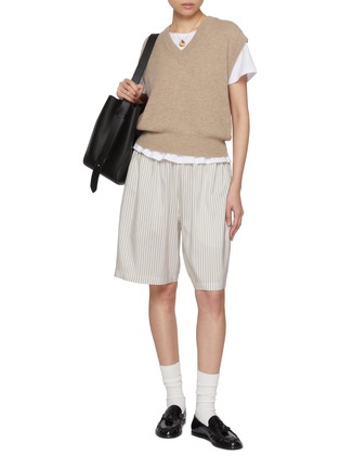 模特儿示范图 - 点击放大 - GUEST IN RESIDENCE - Cashmere Rib Knit Vest