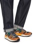 模特儿示范图 - 点击放大 - FLOWER MOUNTAIN - Yamano 3 Uni Woolen Knit Men's Sneakers