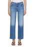 首图 - 点击放大 - MOTHER - The Rambler Zip Ankle Medium Wash Jeans