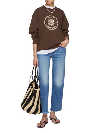 模特儿示范图 - 点击放大 - MOTHER - The Rambler Zip Ankle Medium Wash Jeans