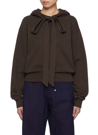 首图 - 点击放大 - JW ANDERSON - 系带纯棉连帽衫