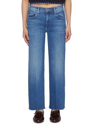 首图 - 点击放大 - MOTHER - The Rambler Zip Ankle Frayed Dark Wash Jeans