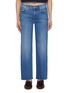 首图 - 点击放大 - MOTHER - The Rambler Zip Ankle Frayed Dark Wash Jeans