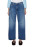 首图 - 点击放大 - MOTHER - The Dodger Ankle Cherry Embroidered Medium Wash Jeans