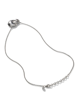 细节 - 点击放大 - JOHN HARDY - JH Essentials Sapphire Spinel Hammered Sterling Silver Mini Rolo Chain Necklace — Size 18-20