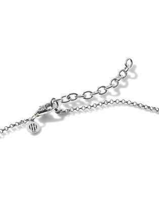 细节 - 点击放大 - JOHN HARDY - JH Essentials Sapphire Spinel Hammered Sterling Silver Mini Rolo Chain Necklace — Size 18-20