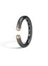 细节 - 点击放大 - JOHN HARDY - Dot 18K Gold Sterling Silver Black Rhodium Cuff — Size M