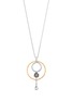 细节 - 点击放大 - JOHN HARDY - Dot Hammered 18K Gold Sterling Silver Long Drop Pendant Necklace — Size 34-36
