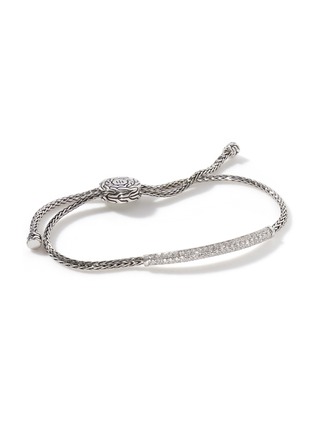 细节 - 点击放大 - JOHN HARDY - JH Essentials Diamond Sterling Silver Pull Through Bracelet — Size S-M