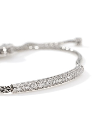  - JOHN HARDY - JH Essentials Diamond Sterling Silver Pull Through Bracelet — Size S-M