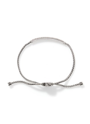  - JOHN HARDY - JH Essentials Diamond Sterling Silver Pull Through Bracelet — Size S-M