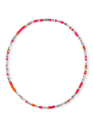 首图 - 点击放大 - JOHN HARDY - Heishi Mother of Pearl Rhodonite Sterling Silver Enamel Necklace — Size 18