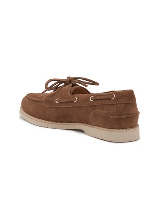  - BRUNELLO CUCINELLI - 绒面皮系带乐福鞋