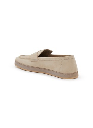  - BRUNELLO CUCINELLI - 一脚蹬绒面皮乐福鞋