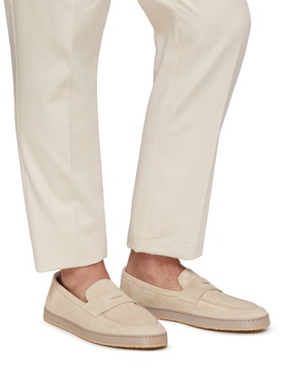 BRUNELLO CUCINELLI | 一脚蹬绒面皮乐福鞋