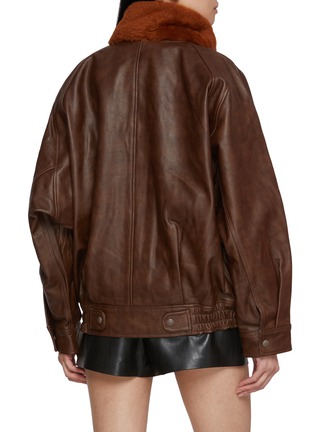 背面 - 点击放大 - R13 - Shearling Collar Leather Flight Jacket