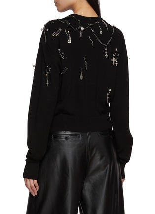 背面 - 点击放大 - R13 - Embellished Crewneck Merino Wool Sweater