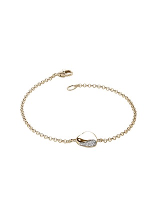 细节 - 点击放大 - JOHN HARDY - Pebble Heart 14K Gold Diamond Bracelet — Size US