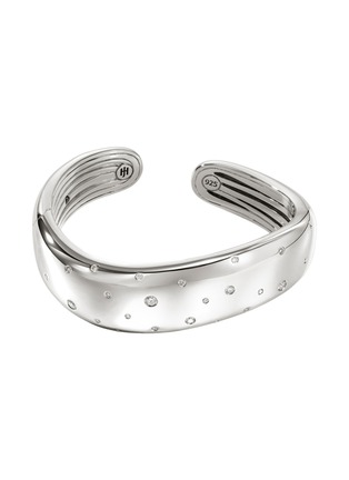 首图 - 点击放大 - JOHN HARDY - Surf Sterling Silver Diamond Hinged Cuff — Size M