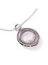  - JOHN HARDY - Moon Door 18K Rose Gold Sterling Silver Sapphire Mother Of Pearl Necklace — Size 26-28